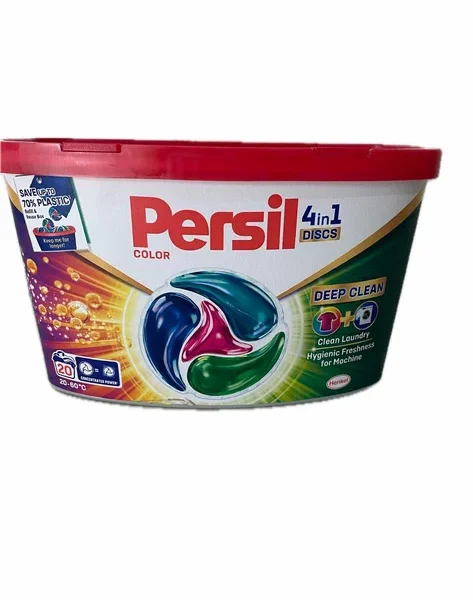Капсули диски для прання Persil Deep Clean Color 4 in 1 Discs 20 шт циклів прання
