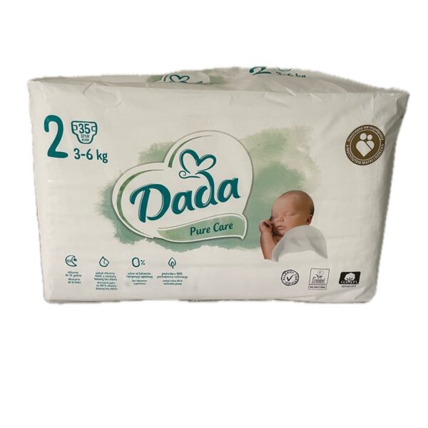 Дитячі підгузки Dada Pure Care розмір 2 (3-6кг) 35шт
