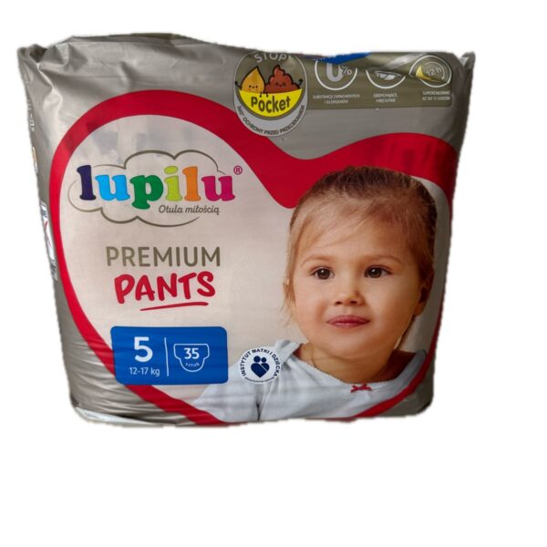 Дитячі підгузки трусики Lupilu Premium розмір 5 (12-17 кг) 35 шт