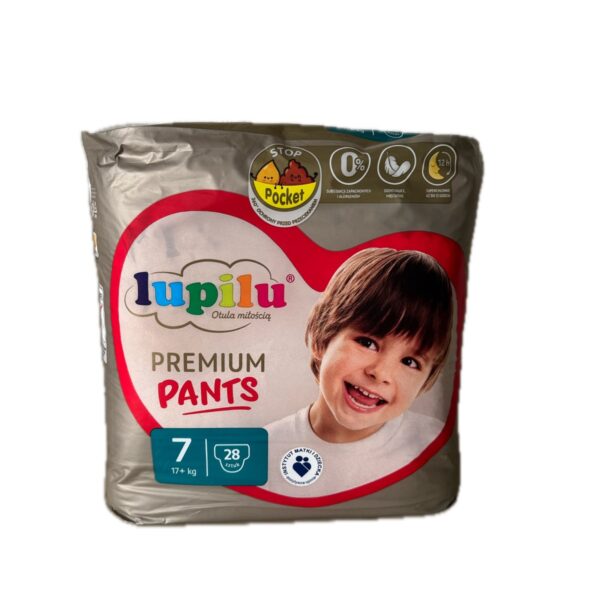 Дитячі підгузки трусики Lupilu Premium розмір 7 (17+ кг) 28 шт
