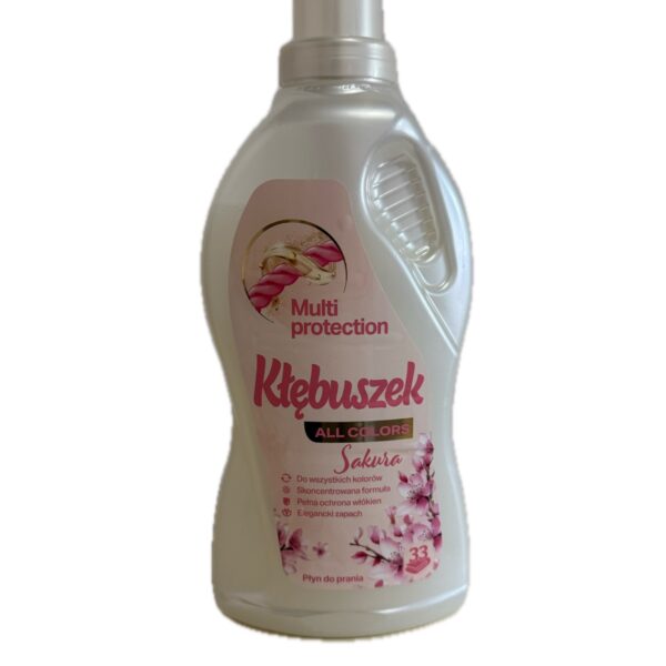 Гель для прання Klebuszek all colors sakura для кольорових речей 33 цикли прання 1820 мл