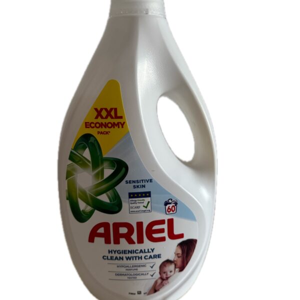 Гель для прання Ariel Sensitive для чутливої шкіри, 60 циклів прання, 2.7 л