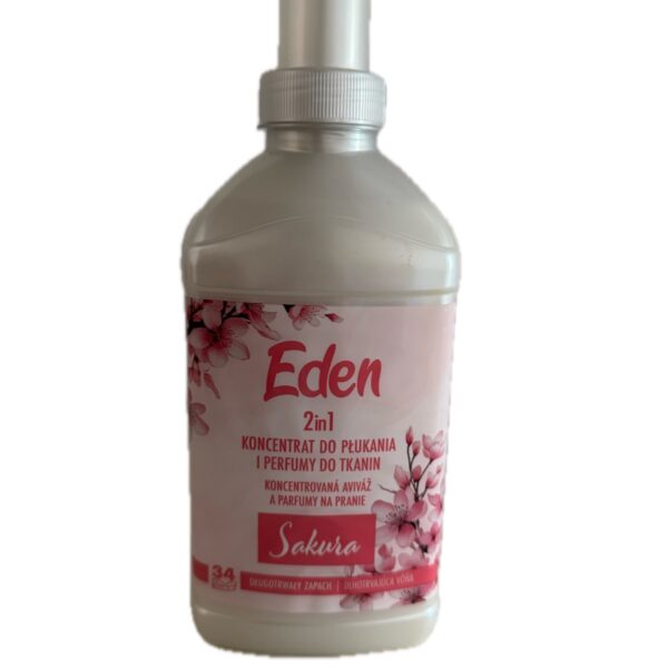 Парфумований кондиціонер ополіскувач для одягу Eden Sakura 2в1 748 мл, 34 прань